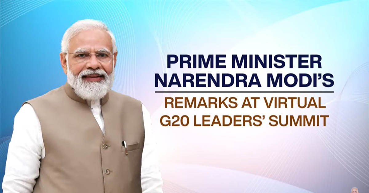 PM Modi‏ AI Deepfake emarks at the Virtual G20 Leaders’ Summit